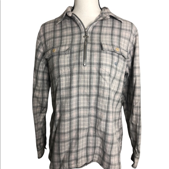 Lauren Ralph Lauren Flannel Plaid Long Sleeve Sz M - Picture 3 of 11